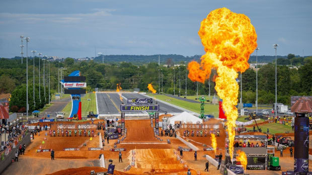Announcements don't get much bigger than Saturday night's revelation of the second annual SMX Playoffs and Championship. Photo courtesy Align Media.